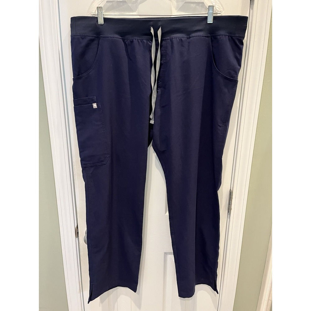 Figs Technical Kade Cargo Scrub Pants Women's Size XXL Navy Blue T21004